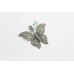 Butterfly Pendant Sterling Silver 925 Women's Bug Marcasite Stones Handmade A863